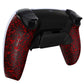 eXtremeRate Retail Textured Red Back Paddles Remappable Rise Remap Kit with Upgrade Board & Redesigned Back Shell & Back Buttons Attachment for ps5 Controller BDM-010 & BDM-020 - XPFP3042G2