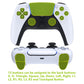 eXtremeRate Retail Textured Green Back Paddles Remappable Rise Remap Kit with Upgrade Board & Redesigned Back Shell & Back Buttons Attachment for ps5 Controller BDM-010 & BDM-020 - XPFP3044G2