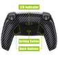 eXtremeRate Retail Graphite Carbon Fiber Pattern Back Paddles Remappable Rise Remap Kit with Upgrade Board & Redesigned Back Shell & Back Buttons Attachment for PS5 Controller BDM-010 & BDM-020 - XPFS2002G2