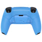 eXtremeRate Retail Starlight Blue Rubberized Grip Back Paddles Remappable Rise Remap Kit with Upgrade Board & Redesigned Back Shell & Back Buttons Attachment for PS5 Controller BDM-010 & BDM-020 - XPFU6006