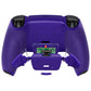eXtremeRate Retail Galactic Purple Rubberized Grip  Back Paddles Remappable Rise Remap Kit with Upgrade Board & Redesigned Back Shell & Back Buttons Attachment for PS5 Controller BDM-010 & BDM-020 - XPFU6007