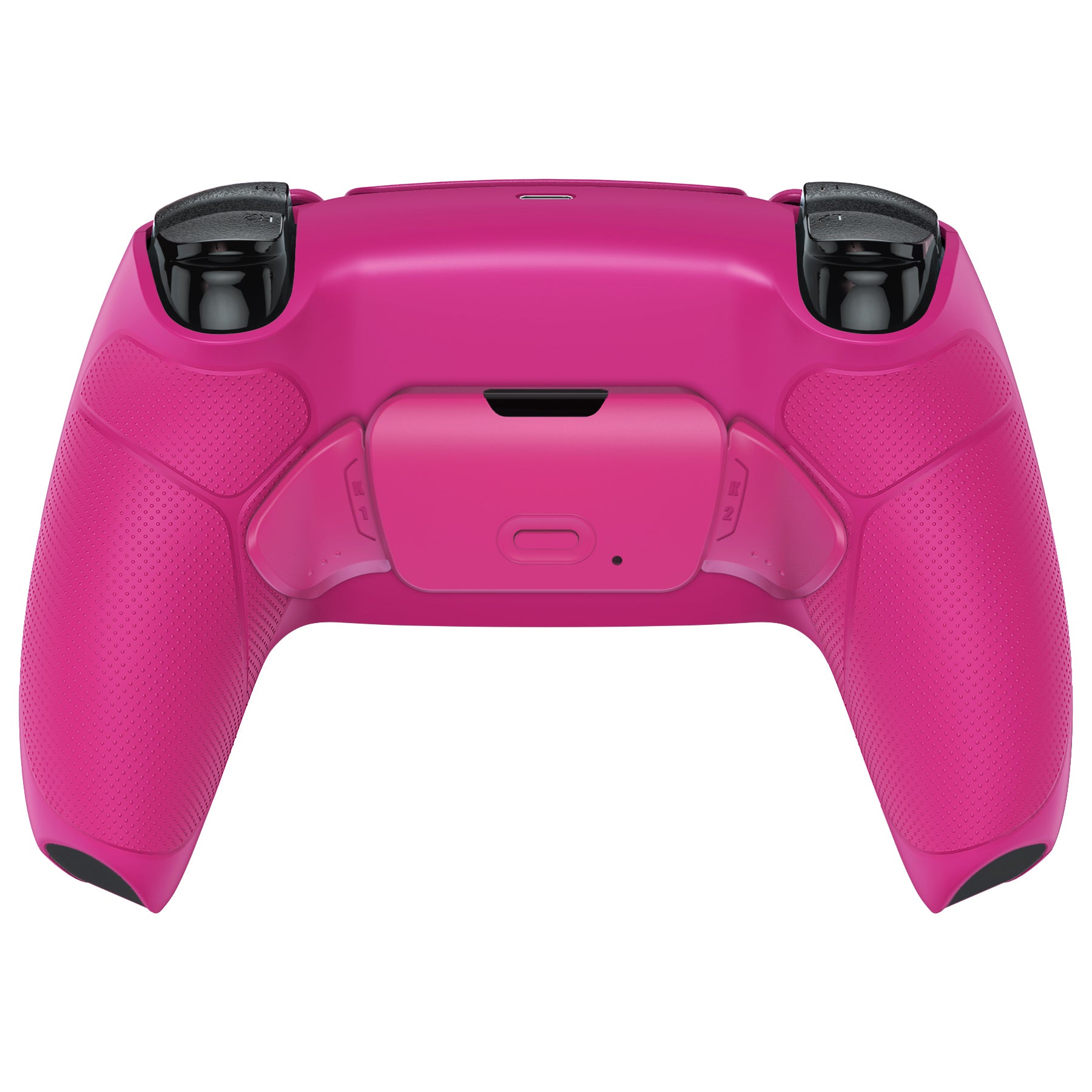 eXtremeRate Retail Nova Pink Rubberized Grip Back Paddles Remappable Rise Remap Kit with Upgrade Board & Redesigned Back Shell & Back Buttons Attachment for PS5 Controller BDM-010 & BDM-020 - XPFU6009
