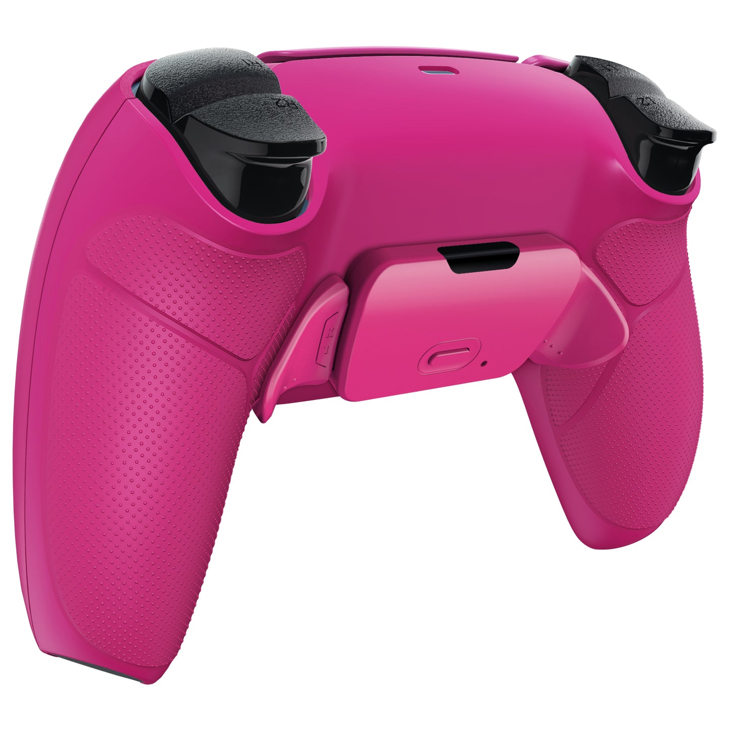 eXtremeRate Retail Nova Pink Rubberized Grip Back Paddles Remappable Rise Remap Kit with Upgrade Board & Redesigned Back Shell & Back Buttons Attachment for PS5 Controller BDM-010 & BDM-020 - XPFU6009
