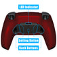 eXtremeRate Retail Scarlet Red Remappable Real Metal Buttons (RMB) Version RISE4 Remap Kit for PS5 Controller BDM 010 & BDM 020, Upgrade Board & Redesigned Back Shell & 4 Back Buttons for PS5 Controller - YPFJ7007