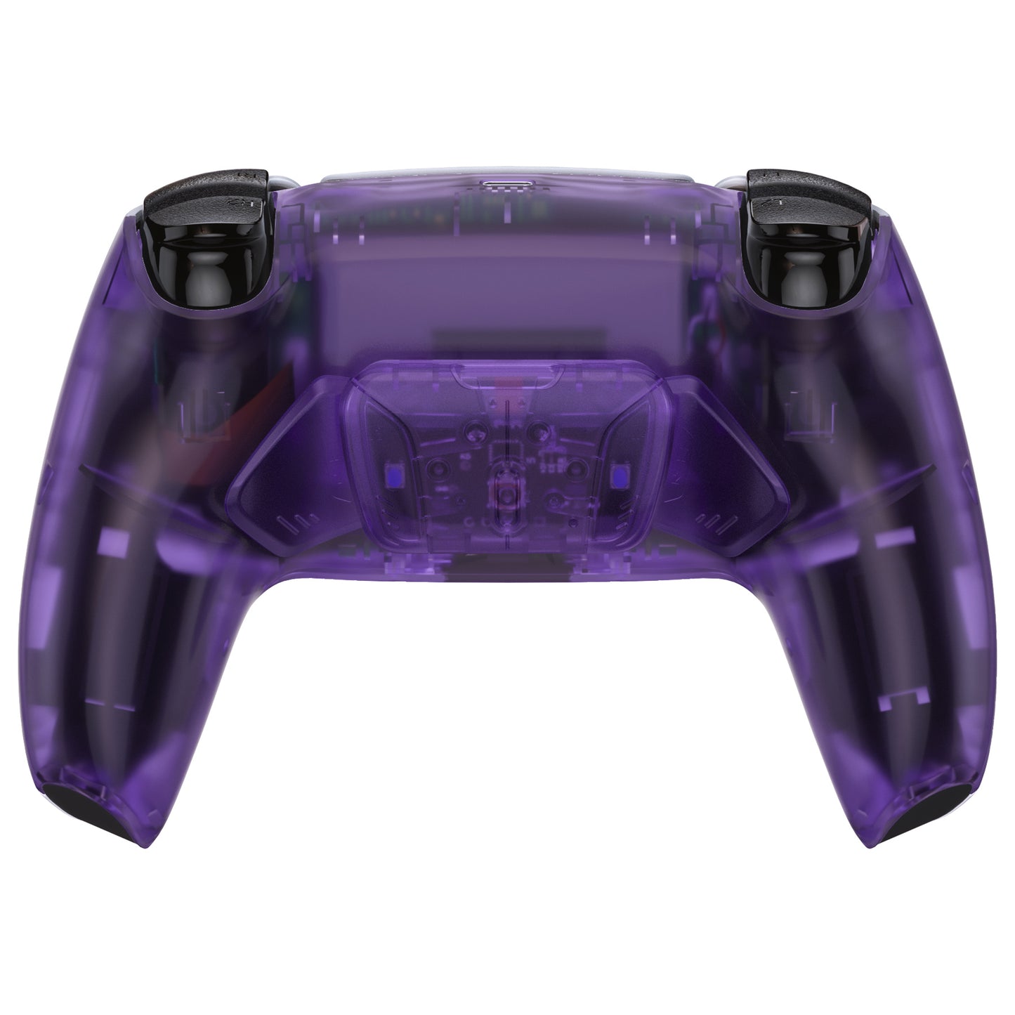 eXtremeRate Retail Clear Atomic Purple Remappable RISE 4.0 Remap Kit for ps5 Controller BDM 010 & BDM 020, Upgrade Board & Redesigned Back Shell & 4 Back Buttons for ps5 Controller - Controller NOT Included - YPFM5002