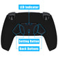eXtremeRate Retail Black Remappable RISE 4.0 Remap Kit for ps5 Controller BDM 010 & BDM 020, Upgrade Board & Redesigned Back Shell & 4 Back Buttons for ps5 Controller - Controller NOT Included - YPFP3001