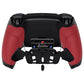 eXtremeRate Retail Red Rubberized Grip Remappable RISE 4.0 Remap Kit for PS5 Controller BDM 010 & BDM 020, Upgrade Board & Redesigned Back Shell & 4 Back Buttons for PS5 Controller - Controller NOT Included - YPFU6005