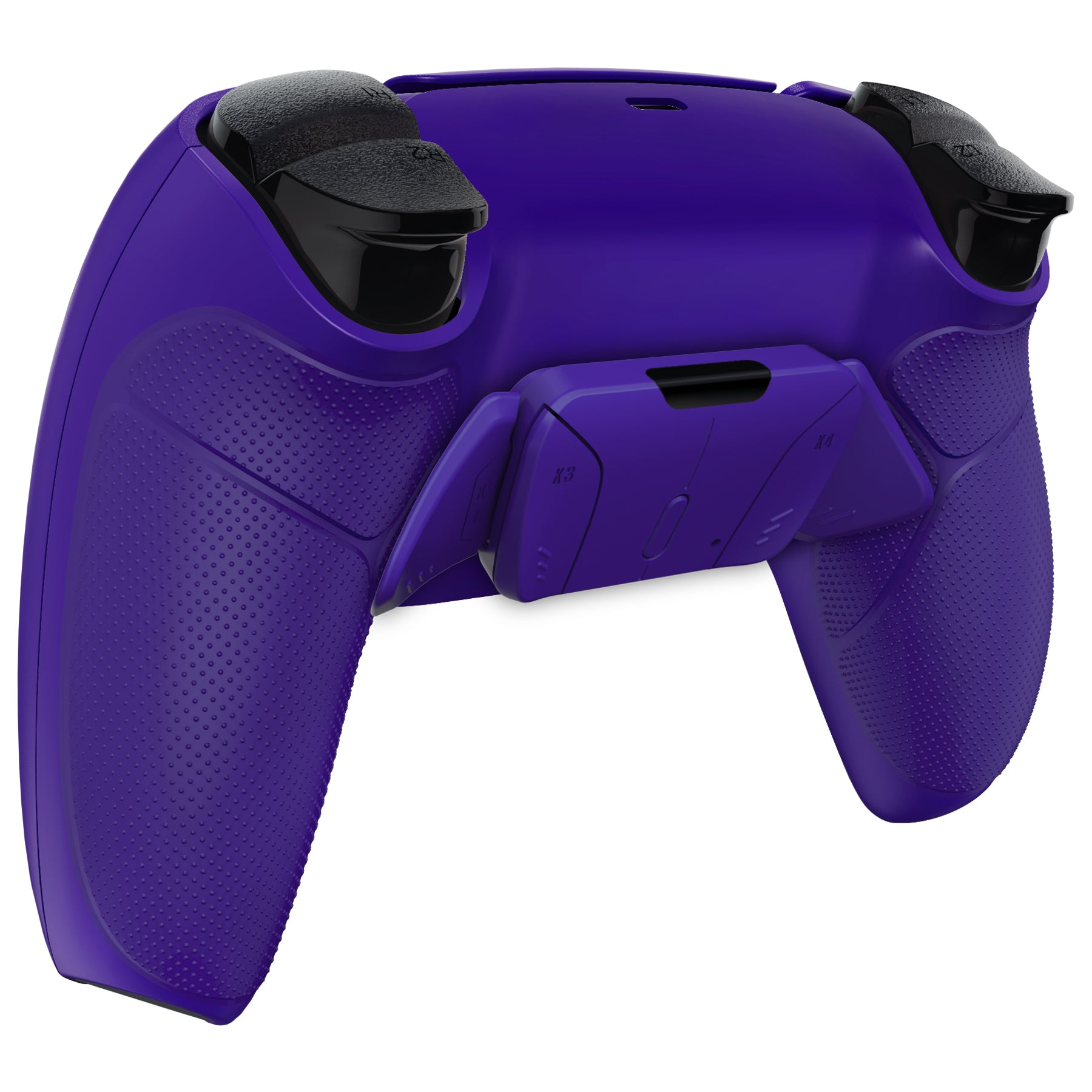 eXtremeRate Retail Galactic Purple Rubberized Grip Remappable RISE 4.0 Remap Kit for PS5 Controller BDM 010 & BDM 020, Upgrade Board & Redesigned Back Shell & 4 Back Buttons for PS5 Controller - Controller NOT Included - YPFU6007
