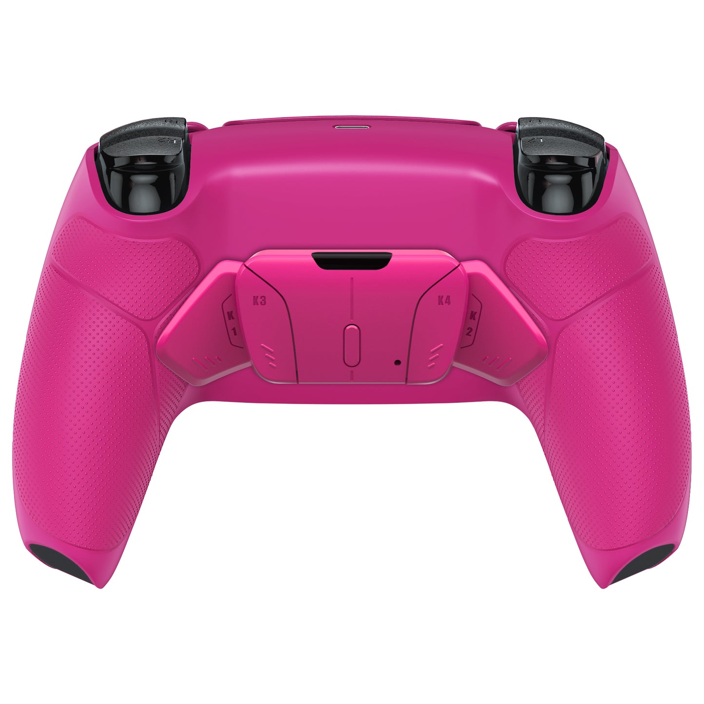 eXtremeRate Retail Nova Pink Rubberized Grip Remappable RISE4 Remap Kit for PS5 Controller BDM-030, Upgrade Board & Redesigned Nova Pink Back Shell & 4 Back Buttons for PS5 Controller - Controller NOT Included - YPFU6009G3