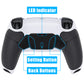eXtremeRate Retail White Black Rubberized Grip Remappable RISE 4.0 Remap Kit for PS5 Controller BDM 010 & BDM 020, Upgrade Board & Redesigned Back Shell & 4 Black Back Buttons for PS5 Controller - Controller NOT Included - YPFU6010