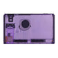 eXtremeRate Retail Clear Atomic Purple Console Back Plate DIY Replacement Housing Shell Case for Nintendo Switch Console with Kickstand - JoyCon Shell NOT Included - ZM505