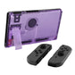 eXtremeRate Retail Clear Atomic Purple Console Back Plate DIY Replacement Housing Shell Case for Nintendo Switch Console with Kickstand - JoyCon Shell NOT Included - ZM505