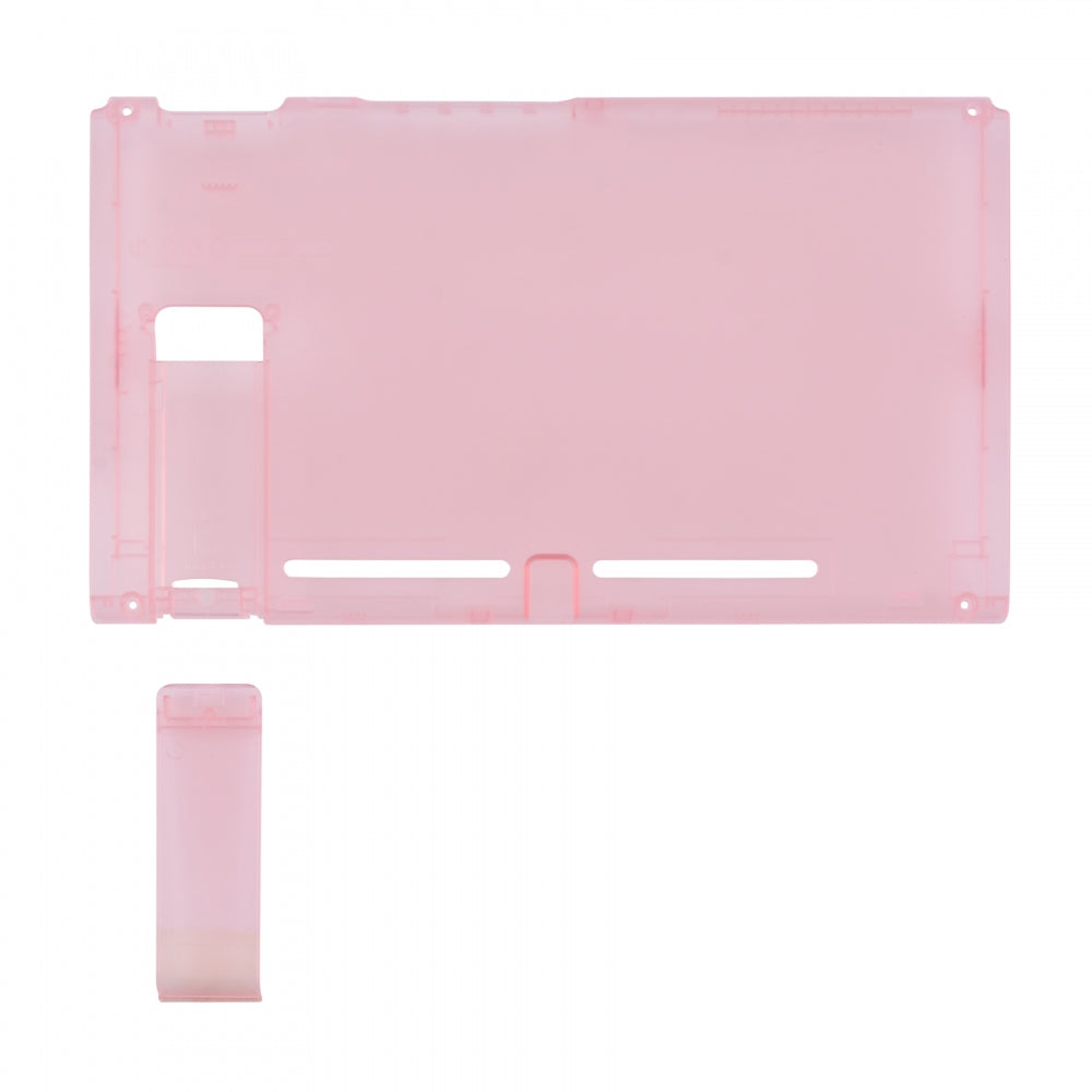 eXtremeRate Retail Cherry Pink Console Back Plate DIY Replacement Housing Shell Case for Nintendo Switch Console with Kickstand-JoyCon Shell NOT Included - ZM507