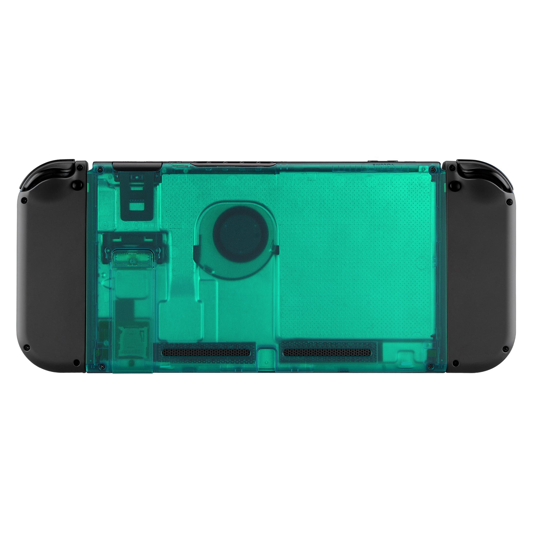 eXtremeRate Retail Emerald Green Console Back Plate DIY Replacement Housing Shell Case for Nintendo Switch Console with Kickstand-JoyCon Shell NOT Included - ZM508