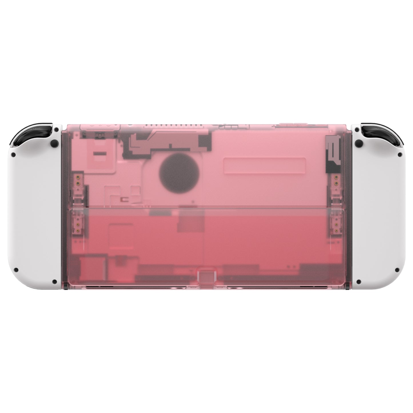 eXtremeRate Retail Cherry Pink Console Back Plate DIY Replacement Housing Shell Case with Kickstand for Nintendo Switch OLED – Console and Joycon NOT Included - ZNSOM5004