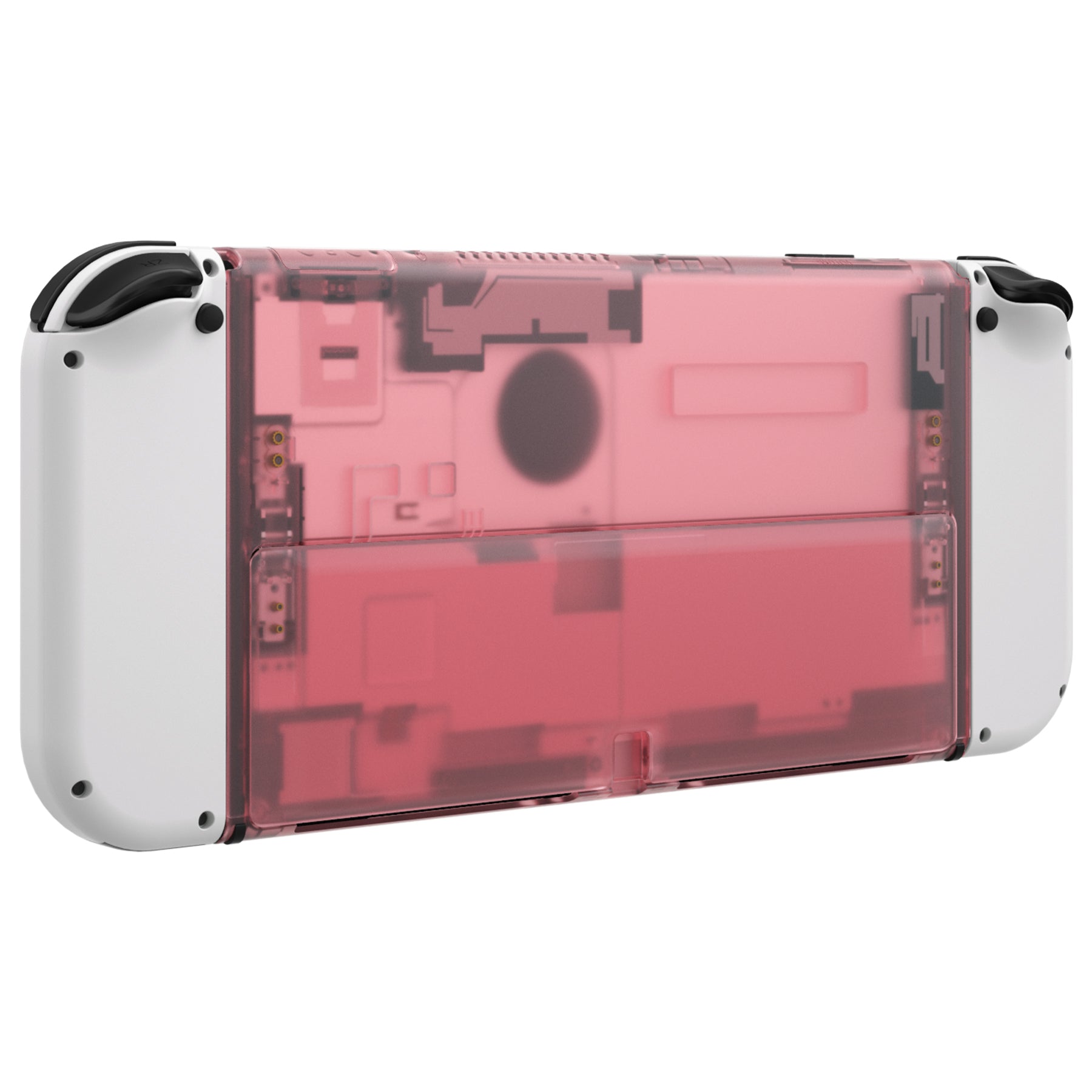 eXtremeRate Retail Cherry Pink Console Back Plate DIY Replacement Housing Shell Case with Kickstand for Nintendo Switch OLED – Console and Joycon NOT Included - ZNSOM5004