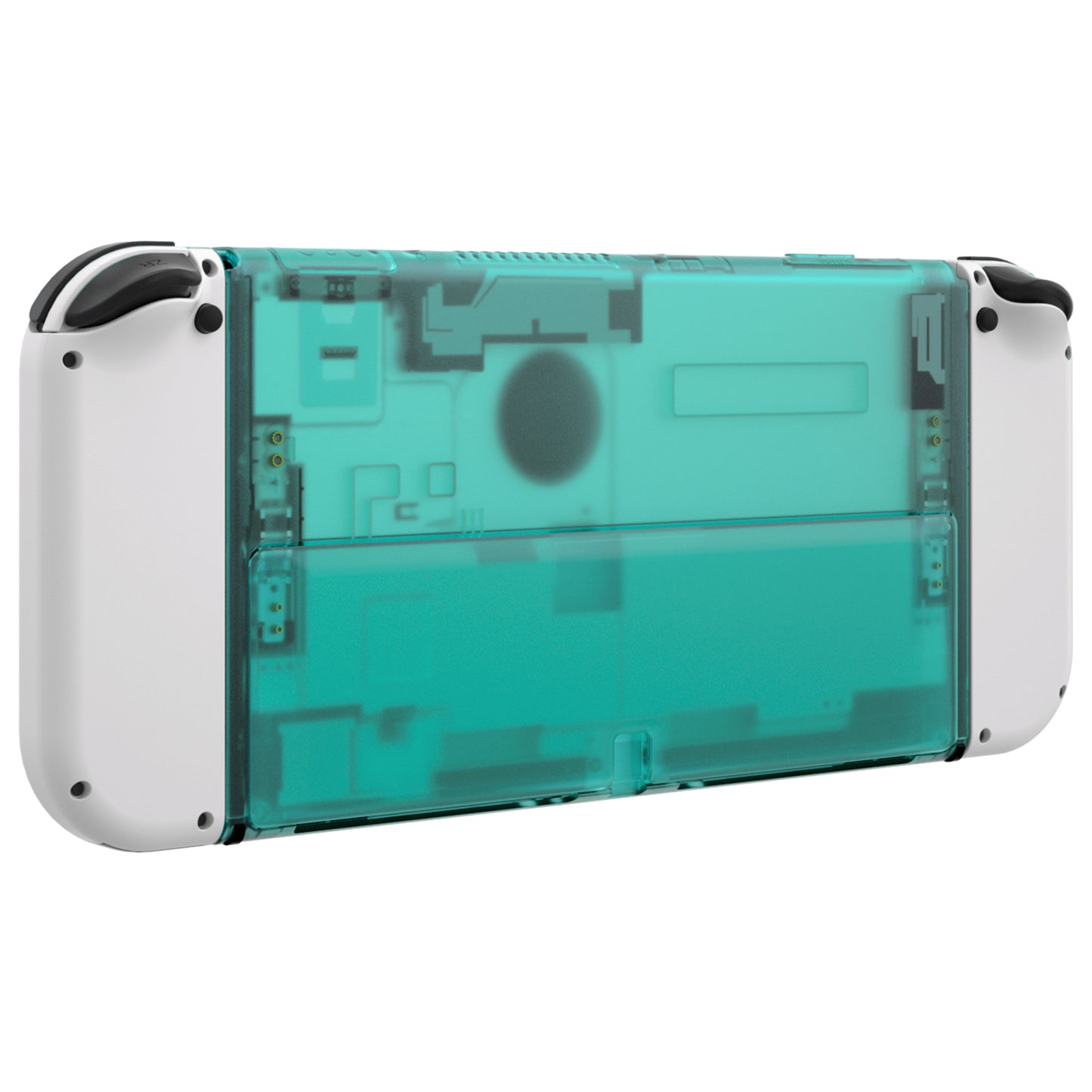 eXtremeRate Retail Emerald Green Console Back Plate DIY Replacement Housing Shell Case with Kickstand for Nintendo Switch OLED – Console and Joycon NOT Included - ZNSOM5007