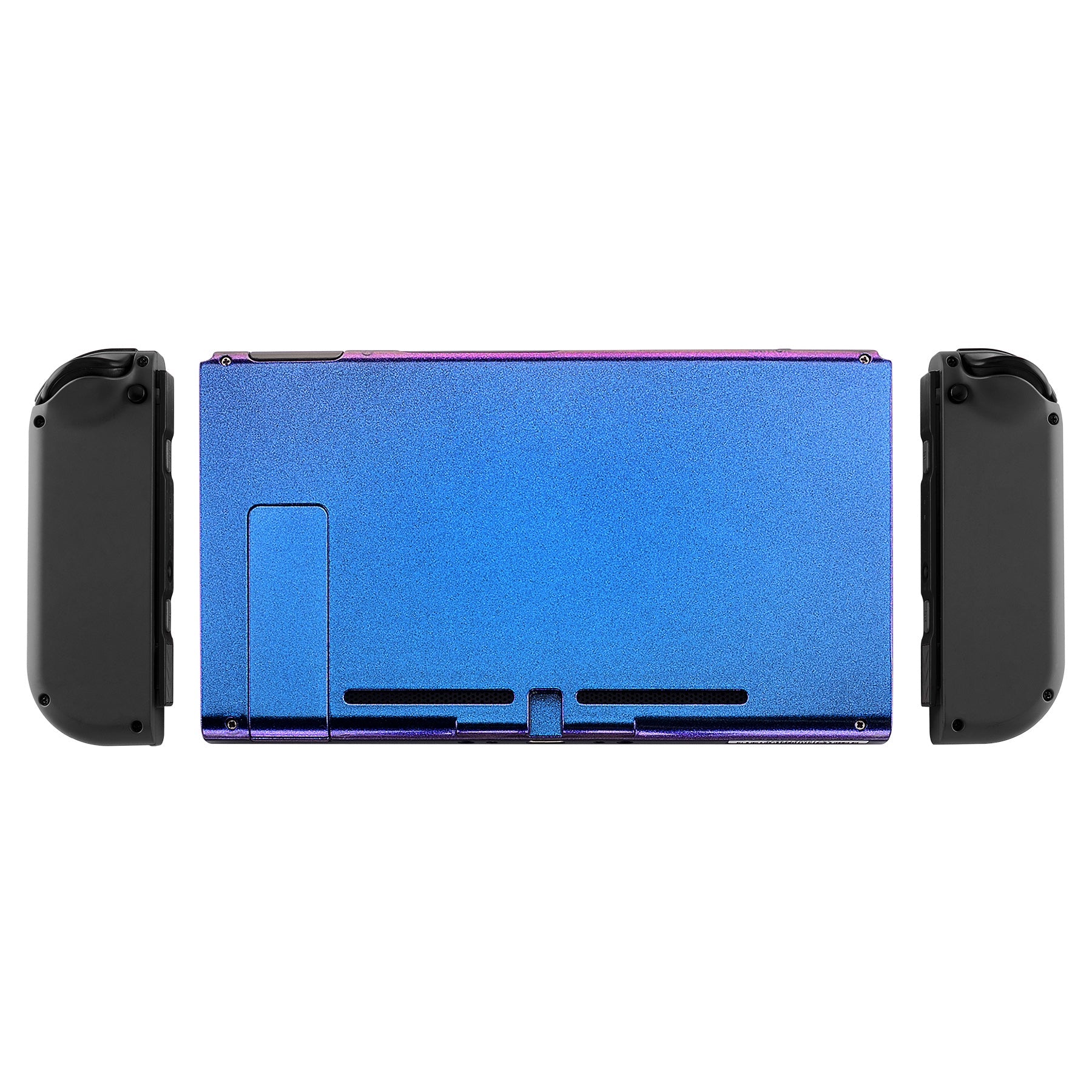 eXtremeRate Retail Chameleon Chamillionaire Glossy Console Back Plate DIY Replacement Housing Shell Case for Nintendo Switch Console with Kickstand - JoyCon Shell NOT Included - ZP301