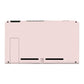 eXtremeRate Retail Soft Touch Grip Cherry Blossoms Console Back Plate DIY Replacement Housing Shell Case for Nintendo Switch Console with Kickstand - JoyCon Shell NOT Included - ZP306