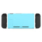 eXtremeRate Retail Soft Touch Grip Heaven Blue Console Back Plate DIY Replacement Housing Shell Case for Nintendo Switch Console with Kickstand - JoyCon Shell NOT Included - ZP307