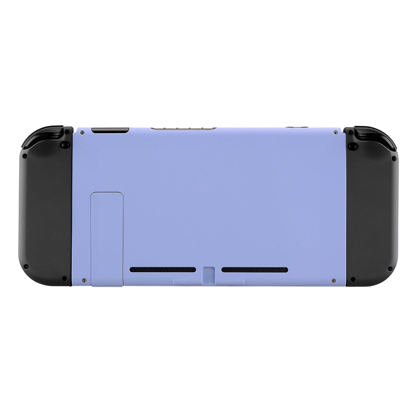 eXtremeRate Retail Soft Touch Grip Light Violet Console Back Plate DIY Replacement Housing Shell Case for Nintendo Switch Console with Kickstand - JoyCon Shell NOT Included - ZP309