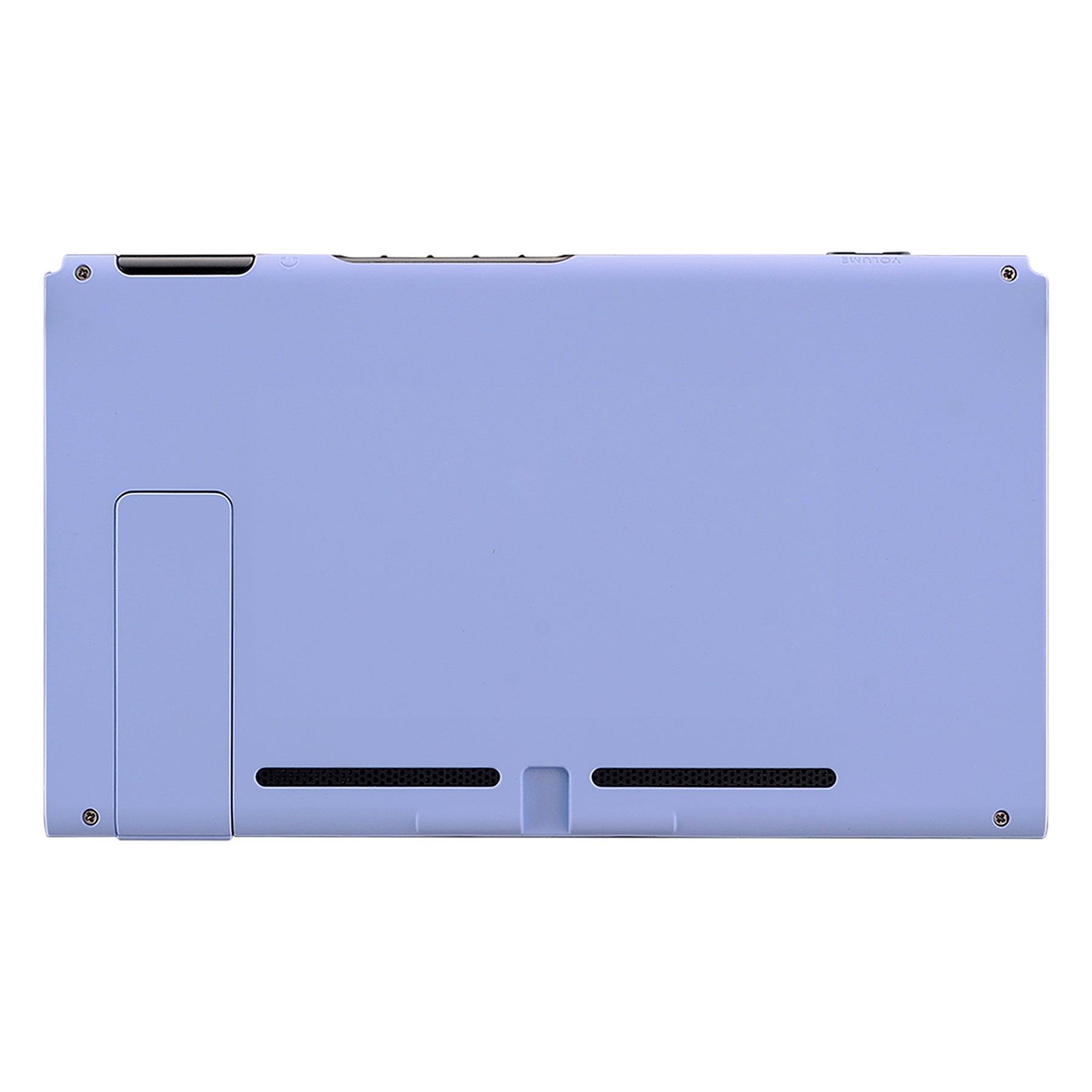 eXtremeRate Retail Soft Touch Grip Light Violet Console Back Plate DIY Replacement Housing Shell Case for Nintendo Switch Console with Kickstand - JoyCon Shell NOT Included - ZP309
