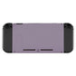 eXtremeRate Retail Soft Touch Grip Dark Grayish Violet Console Back Plate DIY Replacement Housing Shell Case for NS Switch Console with Kickstand - JoyCon Shell NOT Included - ZP320