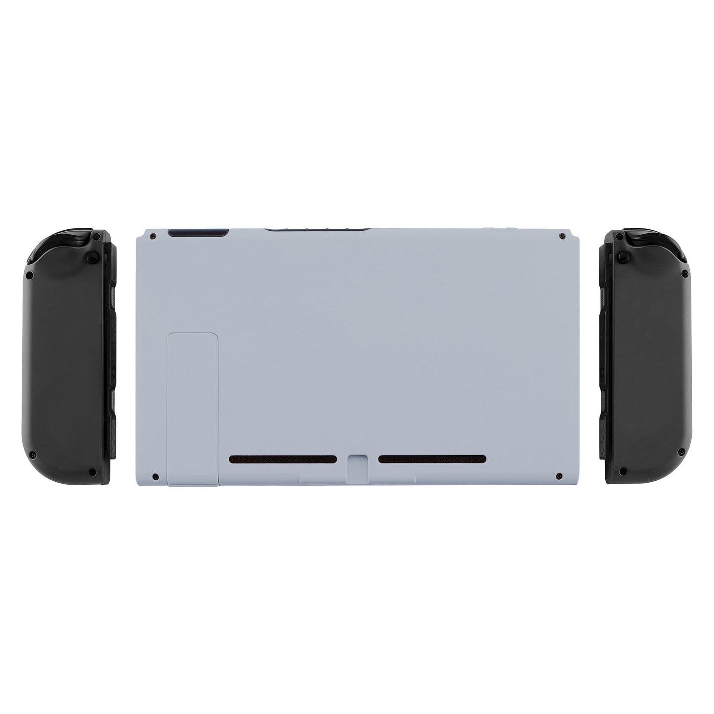 eXtremeRate Retail Soft Touch Grip New Hope Gray Console Back Plate DIY Replacement Housing Shell Case for NS Switch Console with Kickstand - JoyCon Shell NOT Included - ZP322
