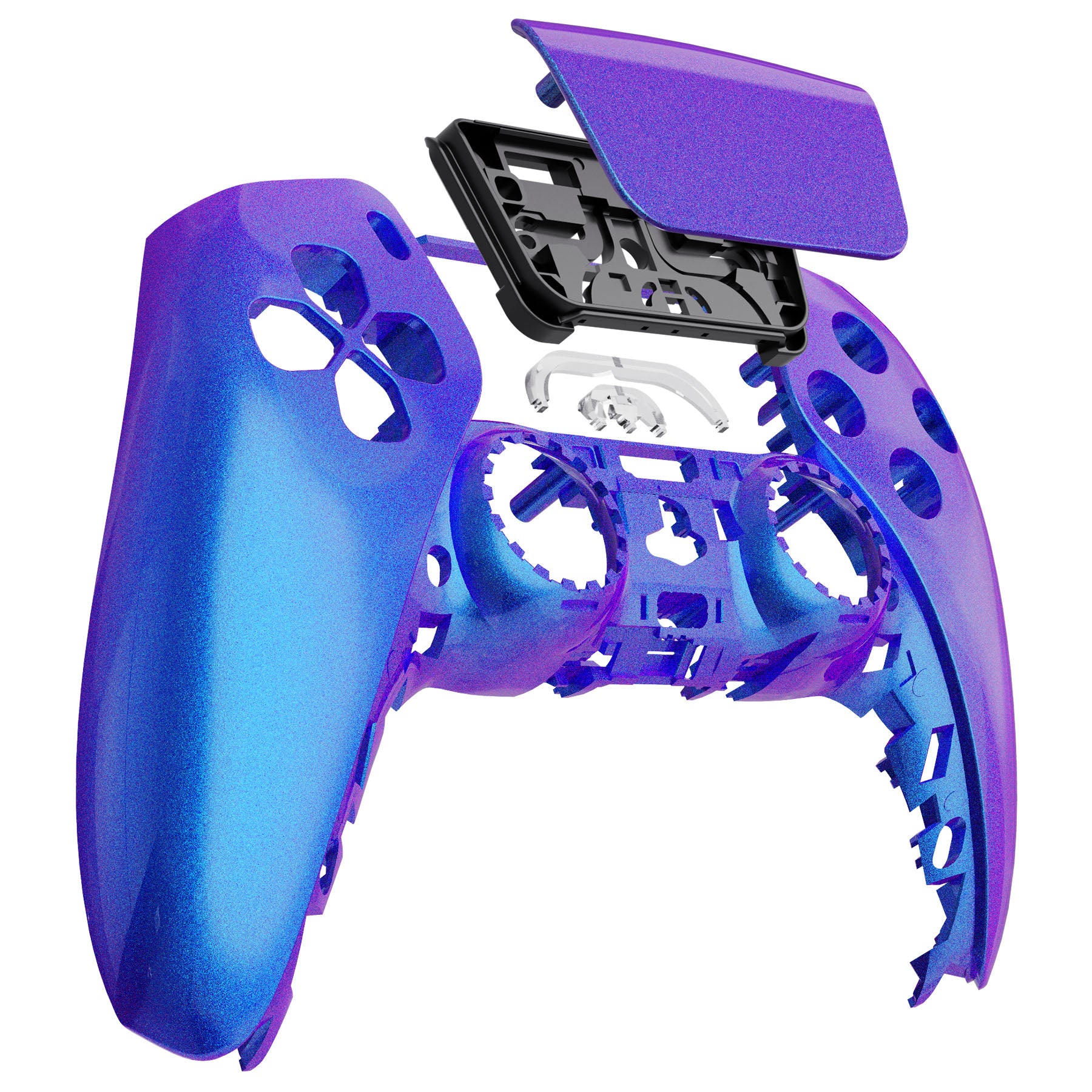 eXtremeRate Replacement Front Housing Shell with Touchpad Compatible with  PS5 Controller BDM-010/020/030/040 - Chameleon Purple Blue