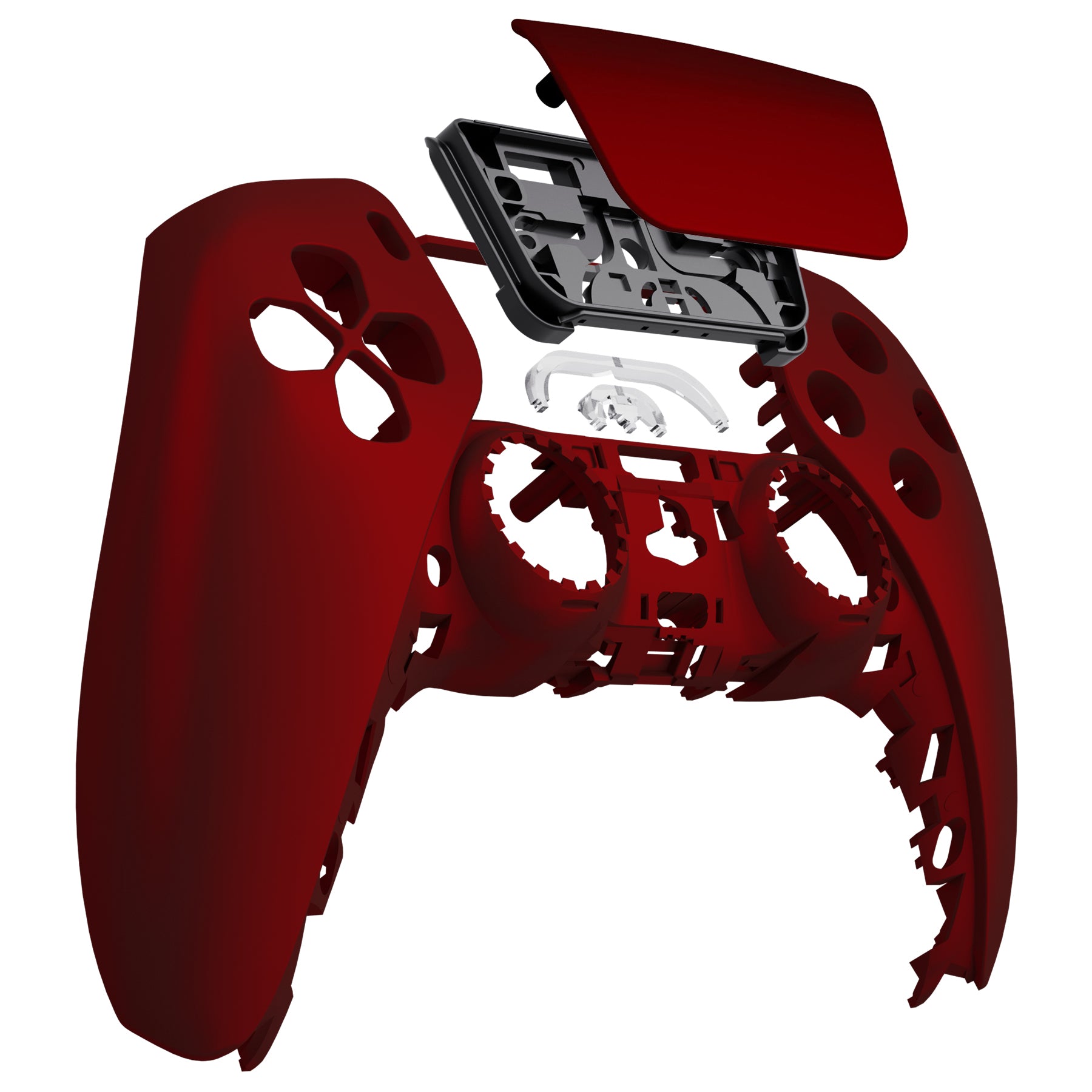 eXtremeRate Replacement Front Housing Shell with Touchpad Compatible with  PS5 Controller BDM-010/020/030/040 - Scarlet Red