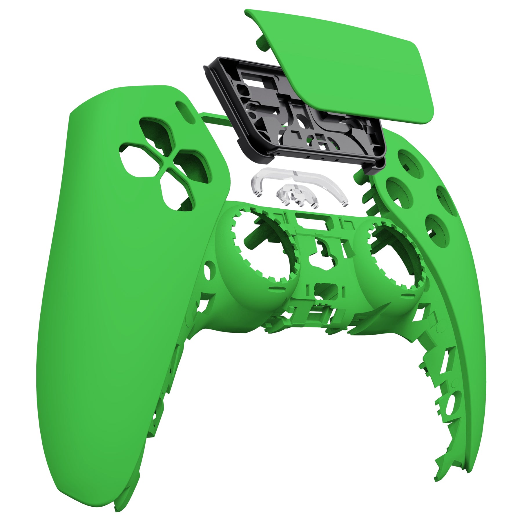 eXtremeRate Retail Green Touchpad Front Housing Shell Compatible with ps5 Controller BDM-010 BDM-020 BDM-030, DIY Replacement Shell Custom Touch Pad Cover Compatible with ps5 Controller - ZPFP3006G3