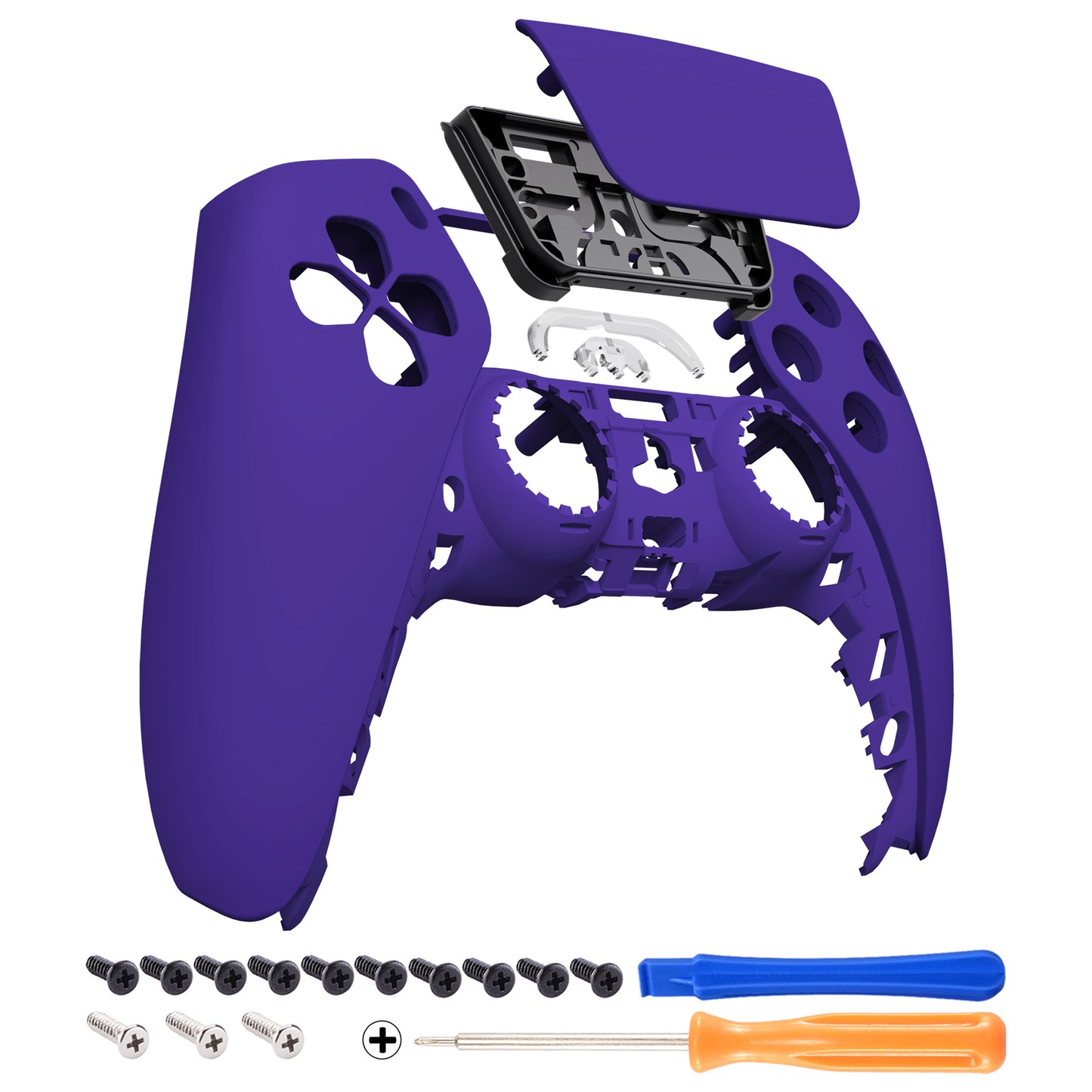 eXtremeRate Retail Purple Touchpad Front Housing Shell Compatible with ps5 Controller BDM-010 BDM-020 BDM-030, DIY Replacement Shell Custom Touch Pad Cover Compatible with ps5 Controller - ZPFP3007G3