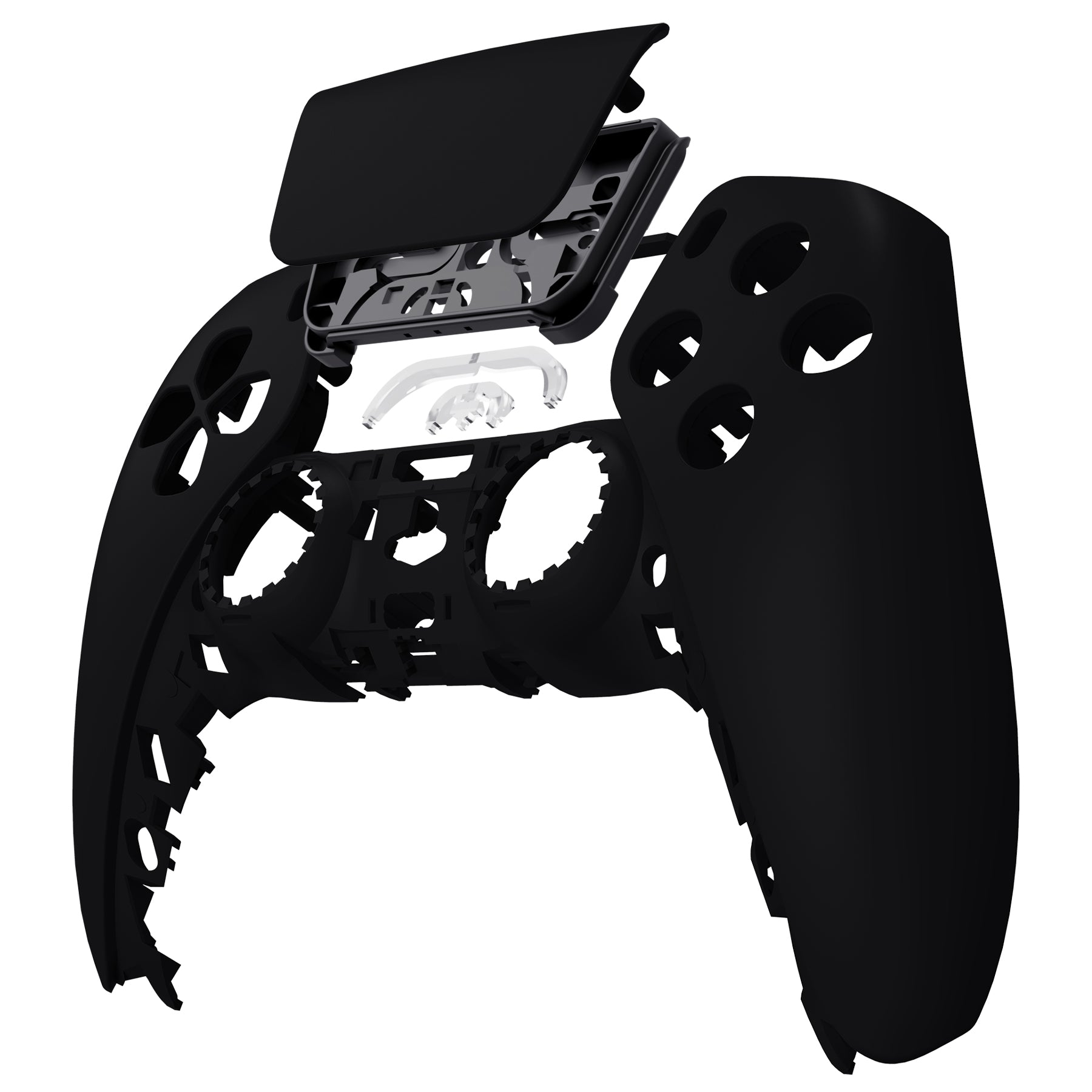eXtremeRate Retail Black Touchpad Front Housing Shell Compatible with ps5 Controller BDM-010 BDM-020 BDM-030, DIY Replacement Shell Custom Touch Pad Cover Compatible with ps5 Controller - ZPFP3009G3