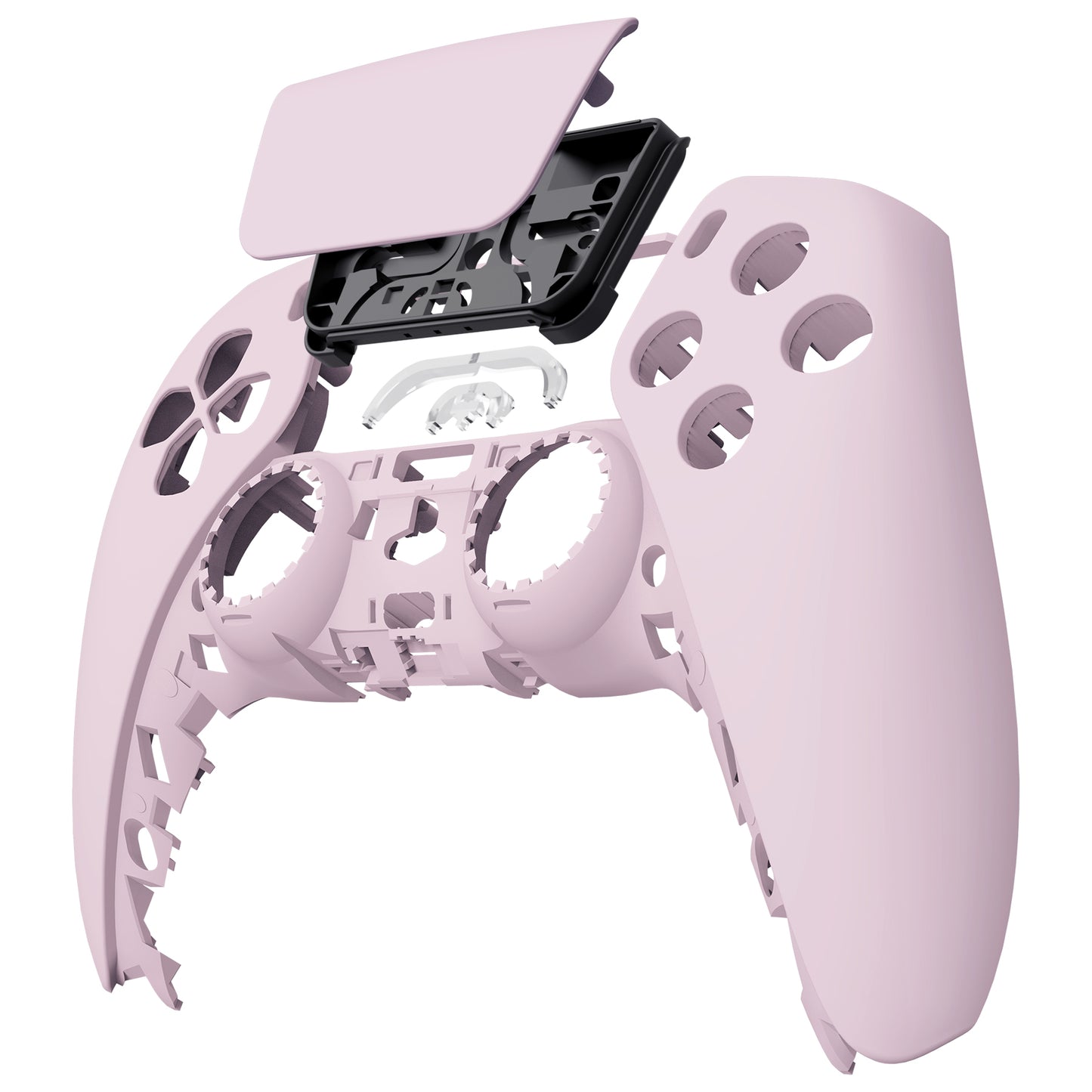 eXtremeRate Retail Cherry Blossoms Pink Touchpad Front Housing Shell Compatible with ps5 Controller BDM-010 BDM-020 BDM-030, DIY Replacement Shell Custom Touch Pad Cover Compatible with ps5 Controller - ZPFP3012G3
