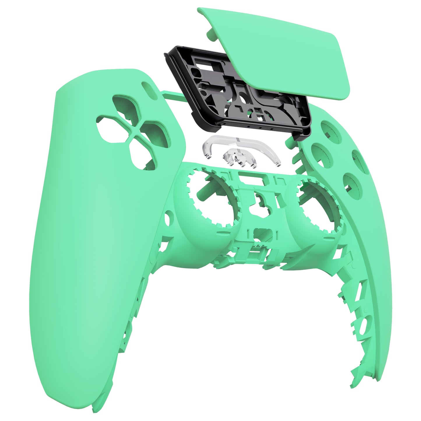 eXtremeRate Retail Mint Green Touchpad Front Housing Shell Compatible with ps5 Controller BDM-010 BDM-020 BDM-030, DIY Replacement Shell Custom Touch Pad Cover Compatible with ps5 Controller - ZPFP3013G3