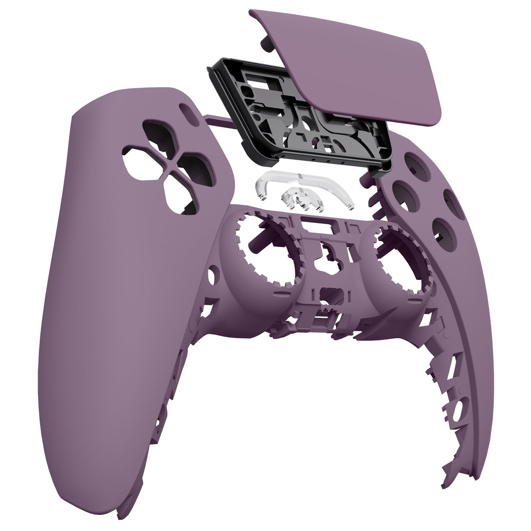 eXtremeRate Retail Dark Grayish Violet Touchpad Front Housing Shell Compatible with ps5 Controller BDM-010 BDM-020 BDM-030, DIY Replacement Shell Custom Touch Pad Cover Compatible with ps5 Controller - ZPFP3018G3