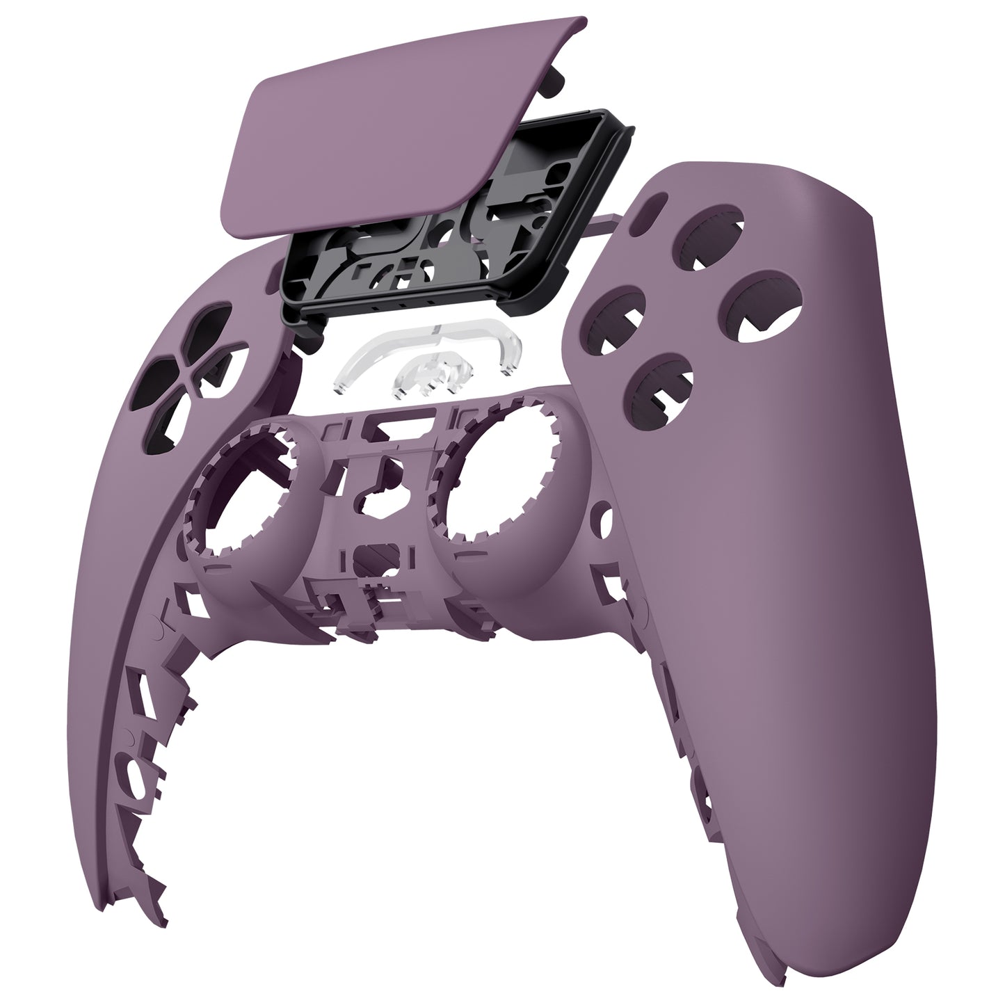 eXtremeRate Retail Dark Grayish Violet Touchpad Front Housing Shell Compatible with ps5 Controller BDM-010 BDM-020 BDM-030, DIY Replacement Shell Custom Touch Pad Cover Compatible with ps5 Controller - ZPFP3018G3