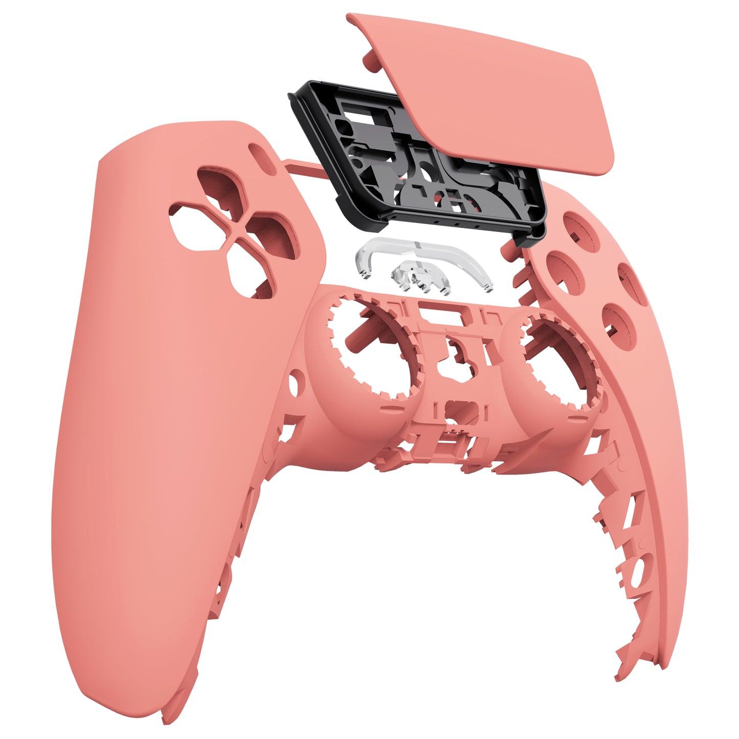 eXtremeRate Retail Coral Touchpad Front Housing Shell Compatible with ps5 Controller BDM-010 BDM-020 BDM-030, DIY Replacement Shell Custom Touch Pad Cover Compatible with ps5 Controller - ZPFP3020G3