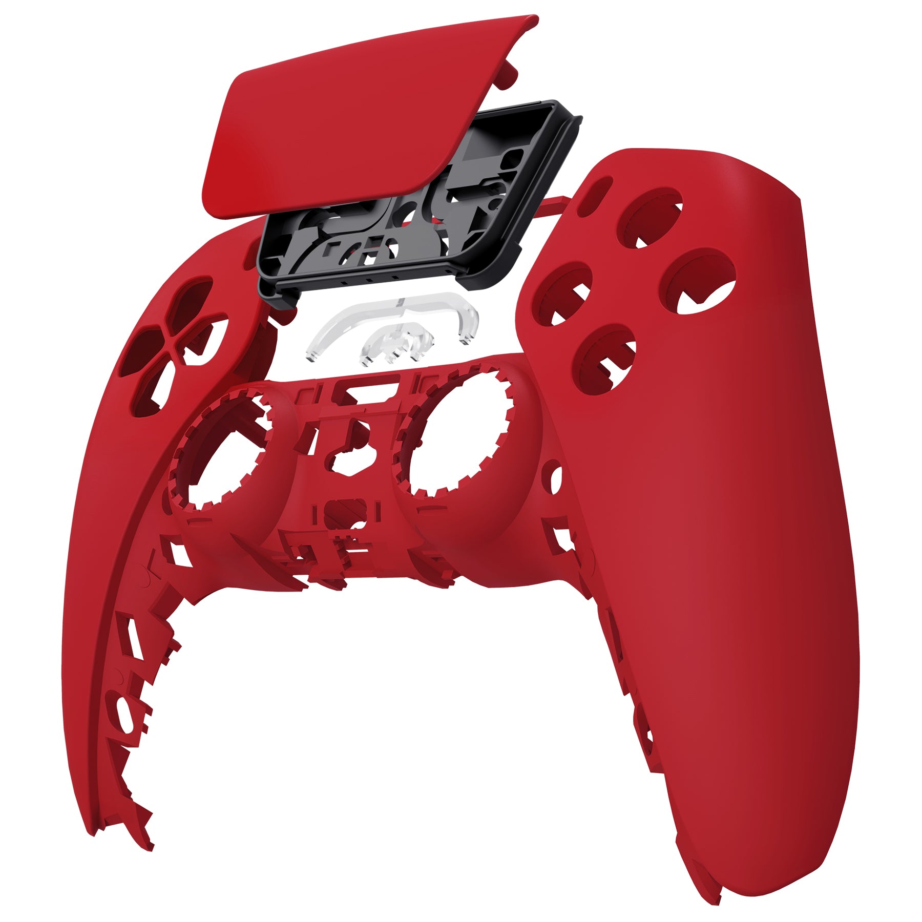 eXtremeRate Retail Passion Red Touchpad Front Housing Shell Compatible with ps5 Controller BDM-010 BDM-020 BDM-030, DIY Replacement Shell Custom Touch Pad Cover Compatible with ps5 Controller - ZPFP3021G3