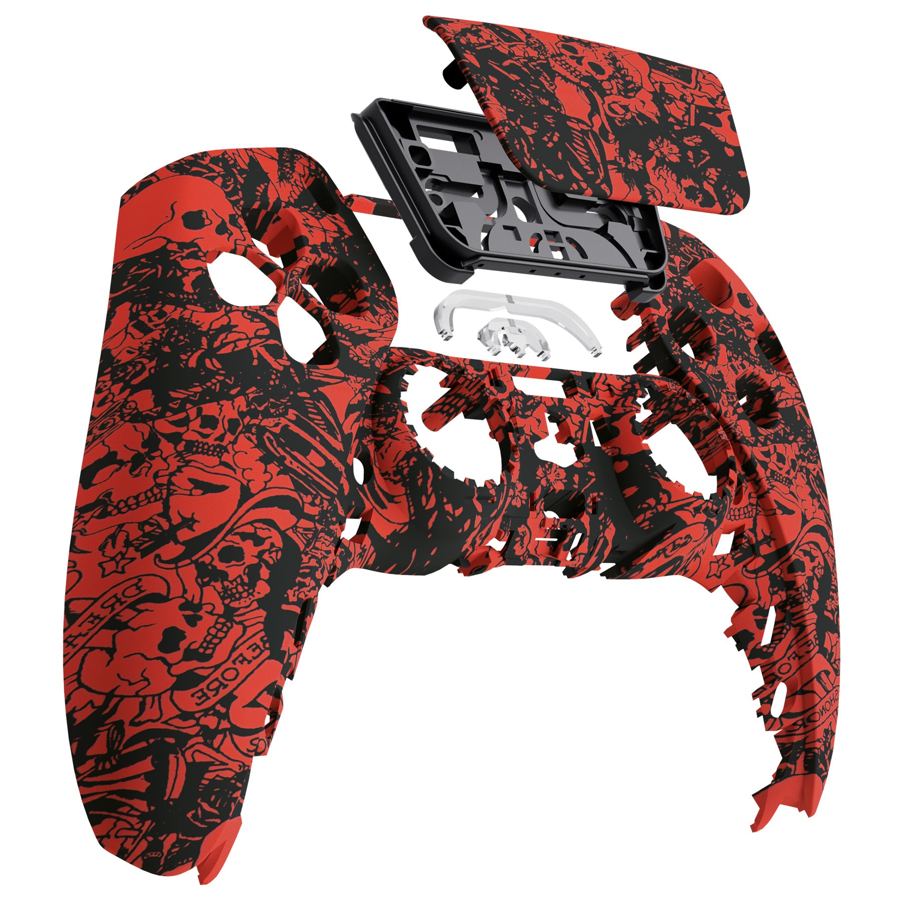 eXtremeRate Retail Demons and Monsters Patterned Touchpad Front Housing Shell Compatible with ps5 Controller BDM-010 BDM-020 BDM-030, DIY Replacement Shell Custom Touch Pad Cover Compatible with ps5 Controller - ZPFS2002G3
