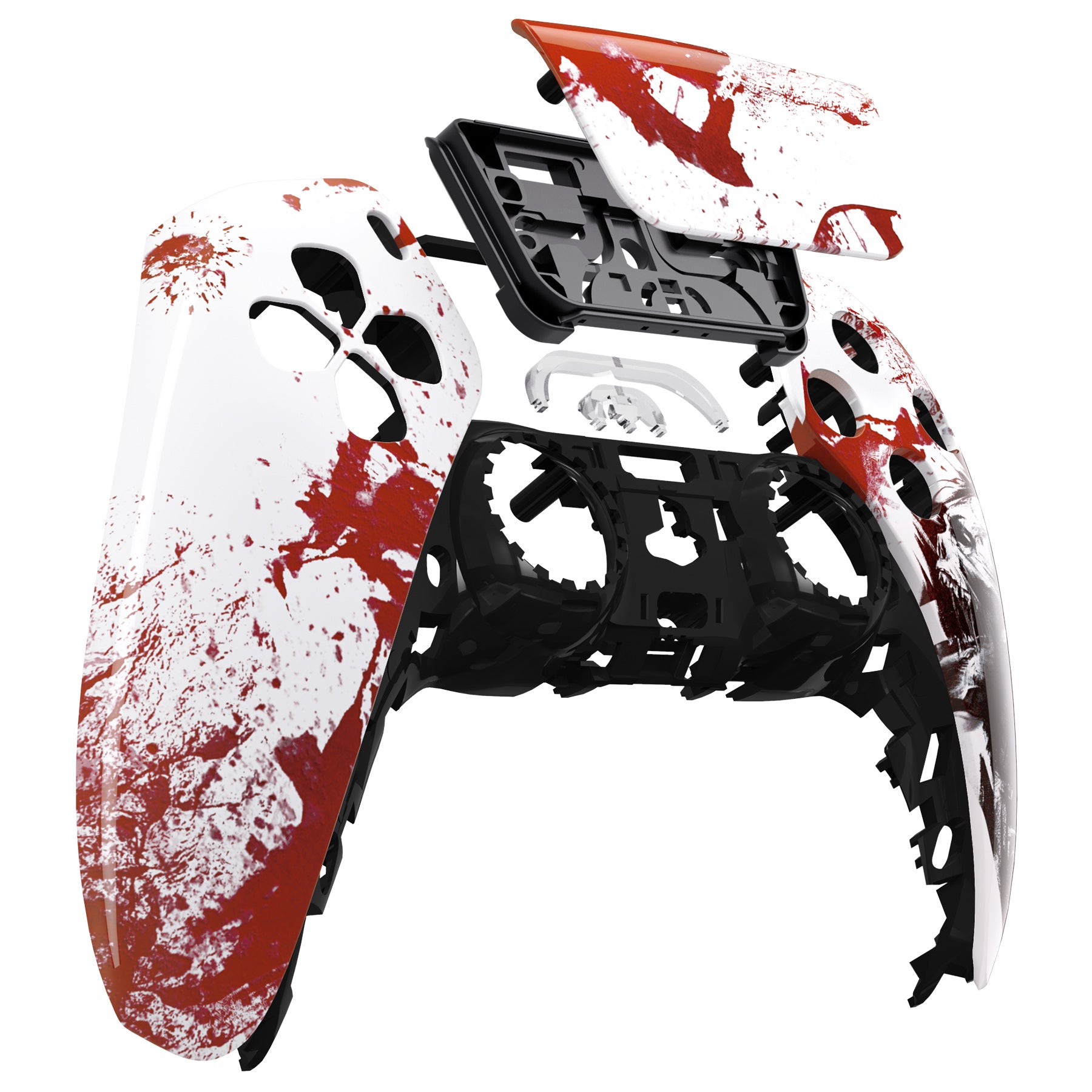 eXtremeRate Replacement Front Housing Shell with Touchpad Compatible with  PS5 Controller BDM-010/020/030/040 - Blood Zombie