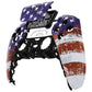 eXtremeRate Retail Impression US Flag Touchpad Front Housing Shell Compatible with ps5 Controller BDM-010 BDM-020 BDM-030, DIY Replacement Shell Custom Touch Pad Cover Compatible with ps5 Controller - ZPFT1055G3