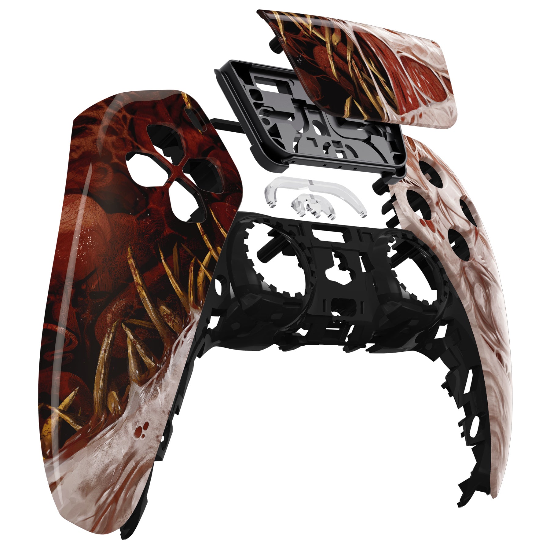 eXtremeRate Replacement Front Housing Shell with Touchpad Compatible with  PS5 Controller BDM-010/020/030/040 - Xeno Species
