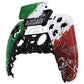 eXtremeRate Retail Impression Italy Flag Touchpad Front Housing Shell Compatible with ps5 Controller BDM-010 BDM-020 BDM-030, DIY Replacement Shell Custom Touch Pad Cover Compatible with ps5 Controller - ZPFT1061G3