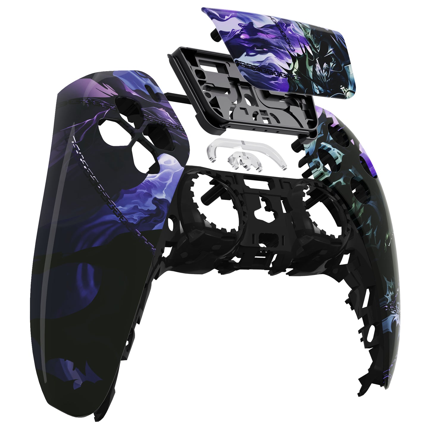eXtremeRate Retail Chaos Knight Touchpad Front Housing Shell Compatible with ps5 Controller BDM-010 BDM-020 BDM-030, DIY Replacement Shell Custom Touch Pad Cover Compatible with ps5 Controller - ZPFT1064G3