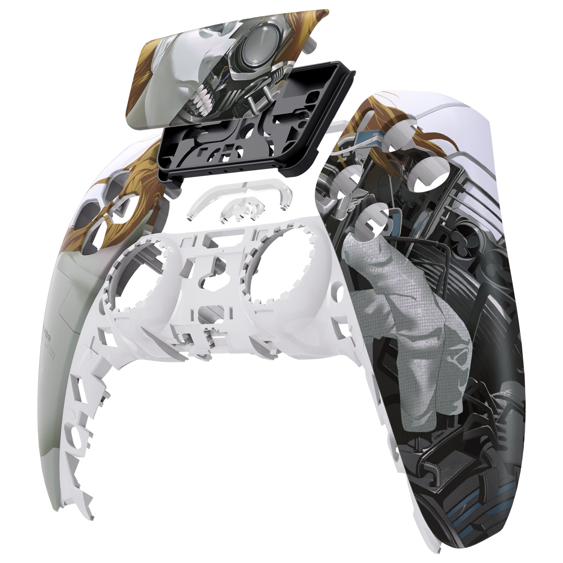 eXtremeRate Replacement Front Housing Shell with Touchpad Compatible with  PS5 Controller BDM-010/020/030/040 - Mamba Assassin Bot III