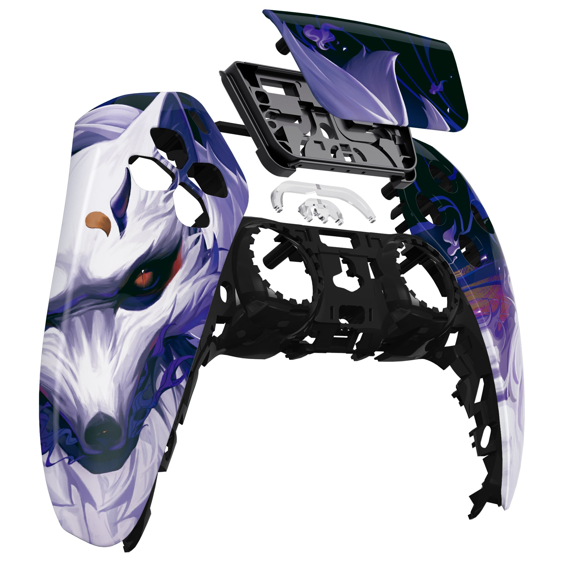 eXtremeRate Replacement Front Housing Shell with Touchpad Compatible with  PS5 Controller BDM-010/020/030/040 - Nine-tailed Fox
