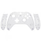 eXtremeRate Retail Transparent Clear Top Shell Front Housing Faceplate Replacement Parts with Side Rails Panel for Xbox One X & One S Controller (Model 1708) - ZSXOFX15