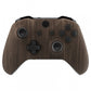 eXtremeRate Retail Wood Grain Patterned Replacment Housing Shell Cover Panels for Xbox One Wireless Controller Model 1708, Soft Touch Custom Faceplate Side Rails for Xbox One S/X Controller - ZSXOFX18