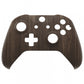 eXtremeRate Retail Wood Grain Patterned Replacment Housing Shell Cover Panels for Xbox One Wireless Controller Model 1708, Soft Touch Custom Faceplate Side Rails for Xbox One S/X Controller - ZSXOFX18